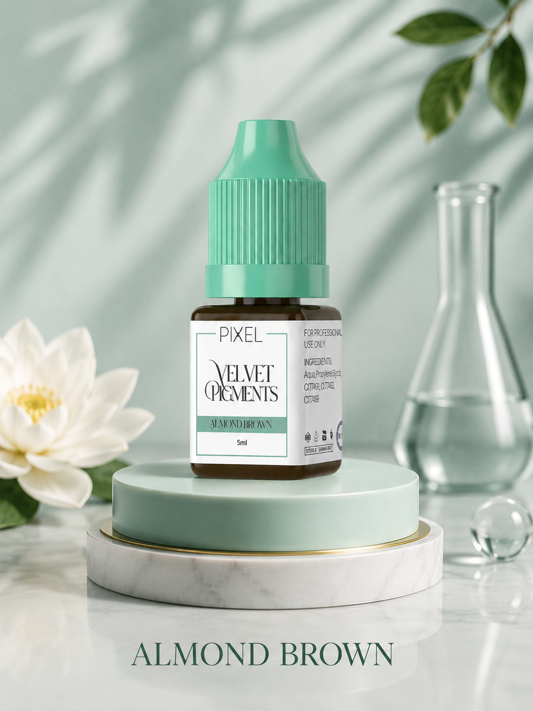 636CBDBF-7E04-4311-8877-F9D10B3D21EB VELVET PIGMENT 5ml ALMOND BROWN - Image 1